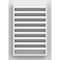 Ekena Millwork Vertical Gable Vent Functional, PVC Gable Vent w/ 1" x 4" Flat Trim Frame, 16"W x 26"H GVPVE16X2601FUN - alternate 2